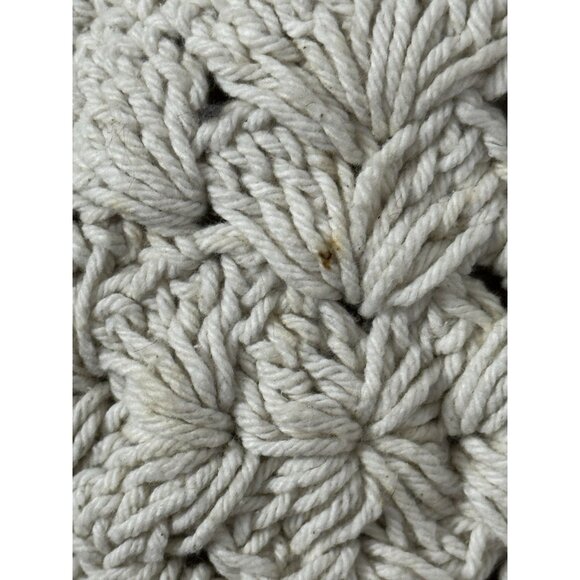 Ivory Crochet Macrame Hobo Hippie Shoulder Crossbody Bag Boho Bucket Purse Indie - Picture 6 of 14